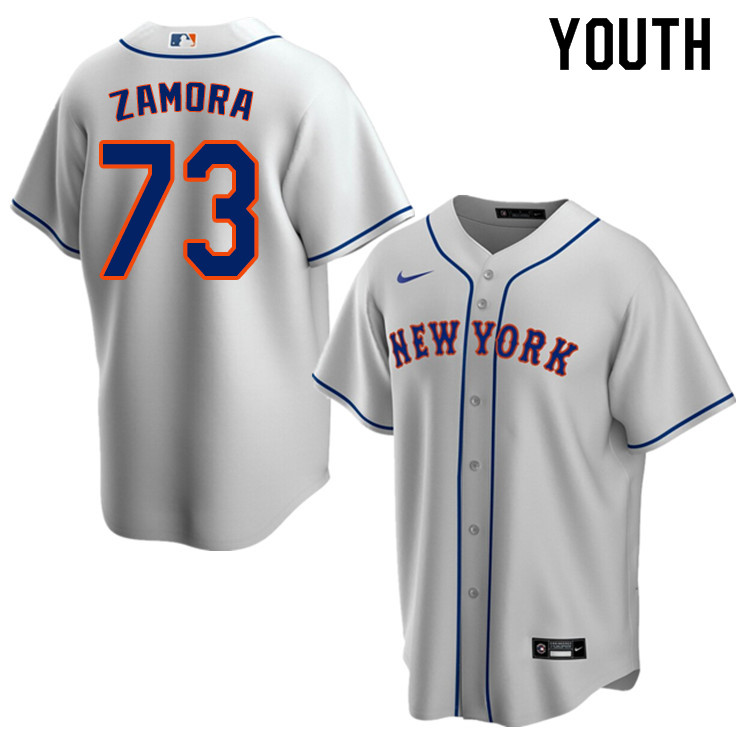 Nike Youth #73 Daniel Zamora New York Mets Baseball Jerseys Sale-Gray